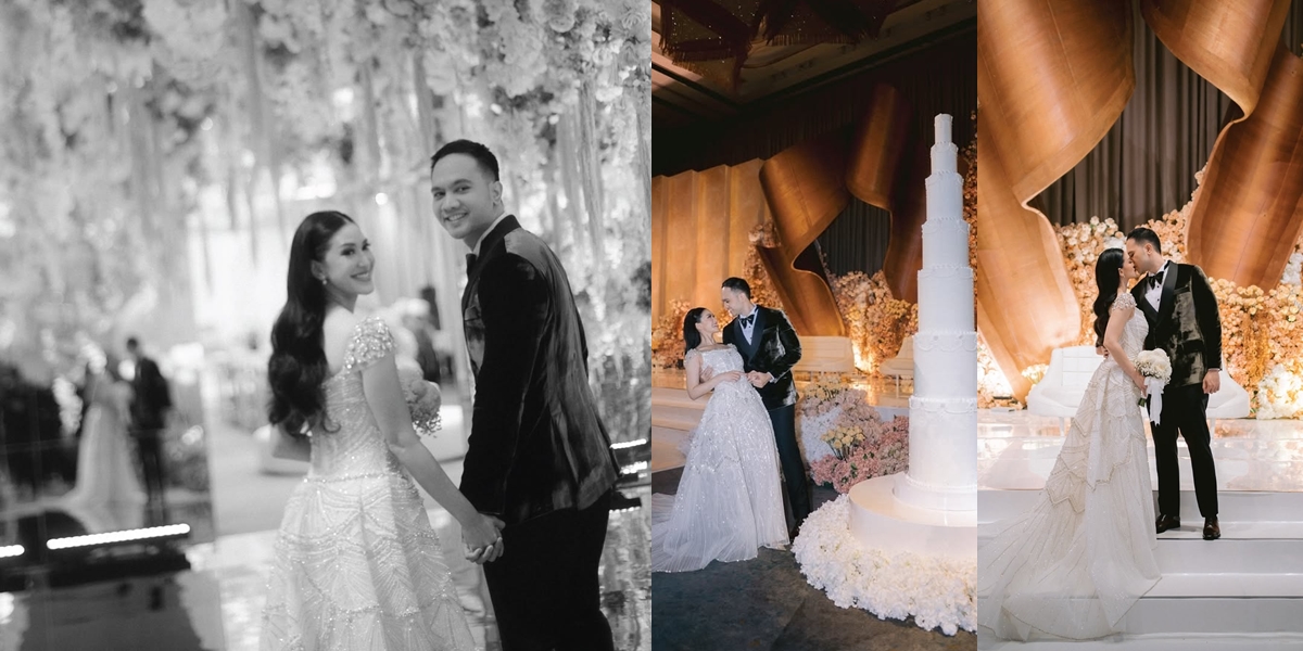 Portrait of Elma Agustin ex Princess and Ihsan's Wedding Reception, Luxurious and Romantic - 3 Meter Tall Cake