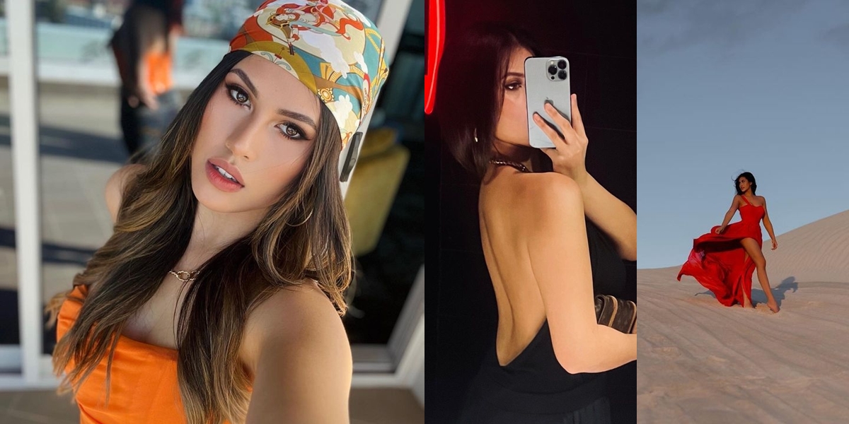 Portrait of Sabrina Eben, Cindy Claudia's Hotter Daughter, Backless Dress Makes People Focus
