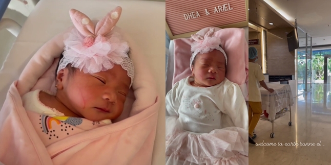 Portraits of Sanne, Dea Ananda's Child, and Ariel Nidji Finally Allowed to Go Home from the Hospital, Super Cute!