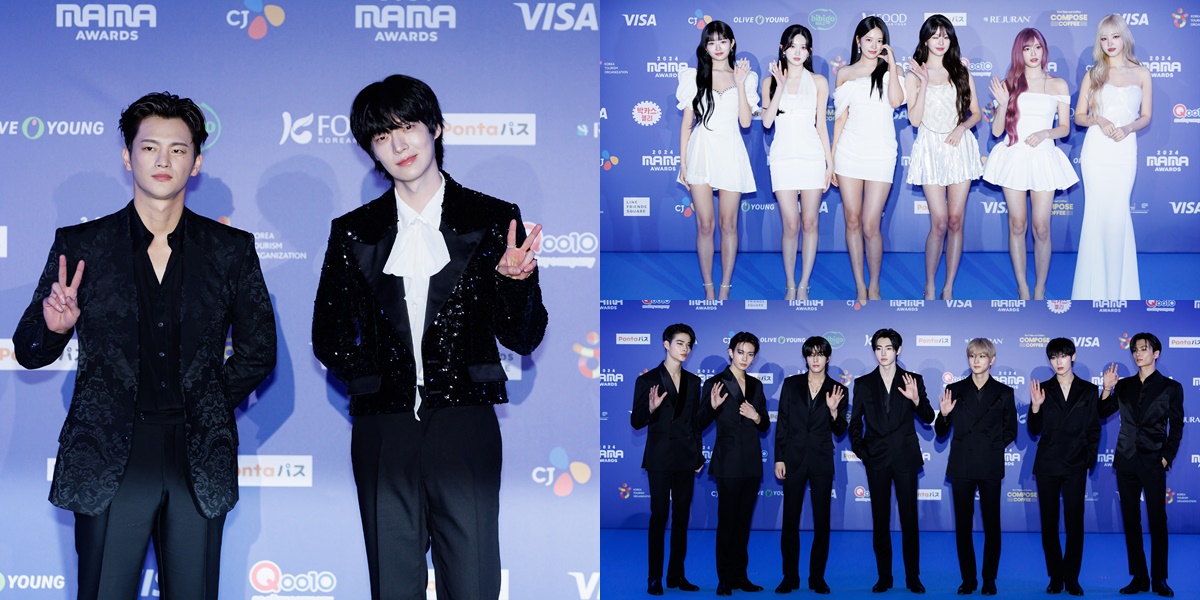 Celebrity Portraits on the Red Carpet 2024 MAMA Awards Day 2, from Na PD to IVE and ENHYPEN