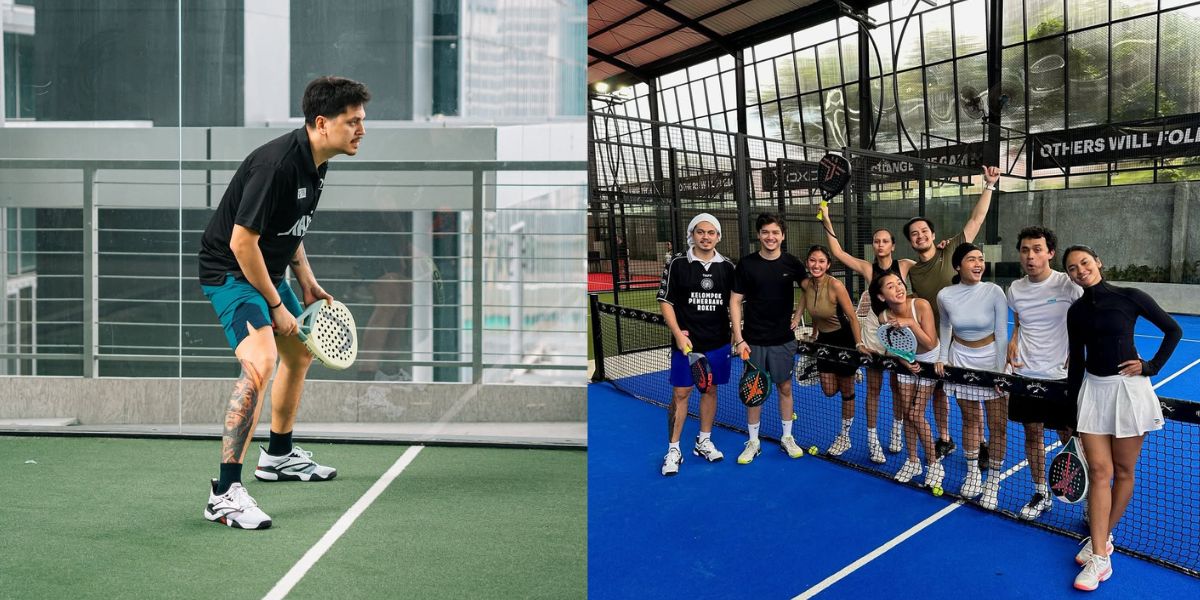 The Fun Portrait of Kevin Julio Playing Padel with Actor and Actress Friends