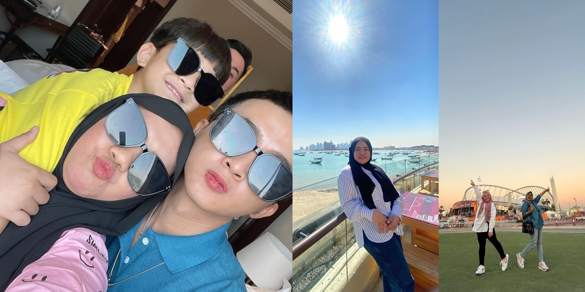 Snapshot of Shela, Rafathar's Nanny in Qatar, Accompanying the Little Master While on Vacation