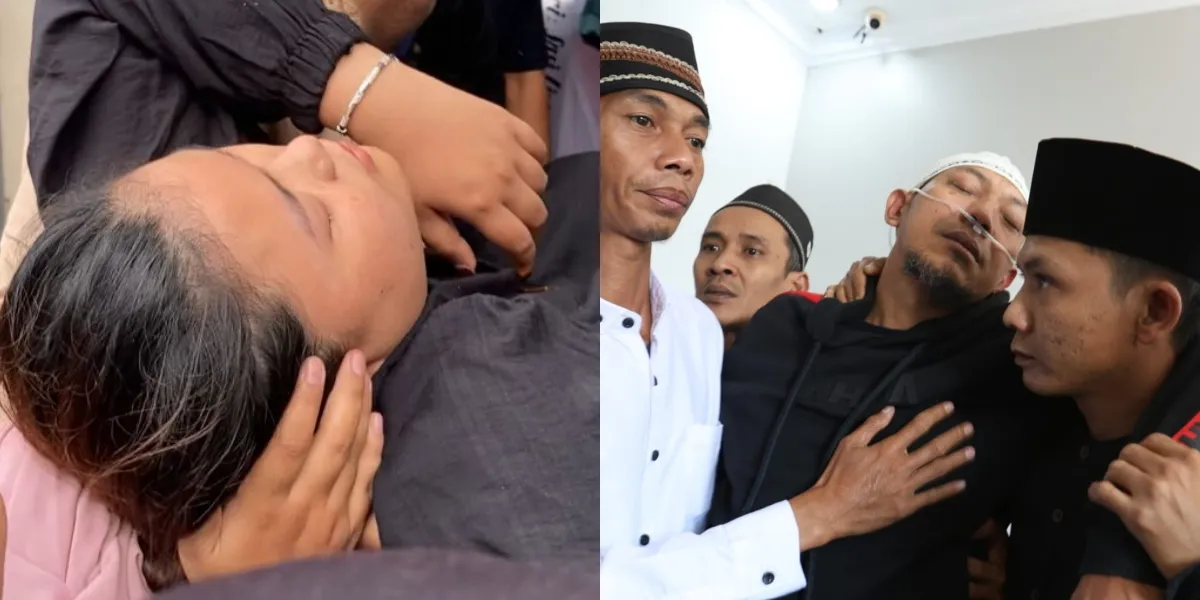 Portrait of Sherly, Mpok Alpa's First Child, Fainted After Being Left by Her Mother Forever