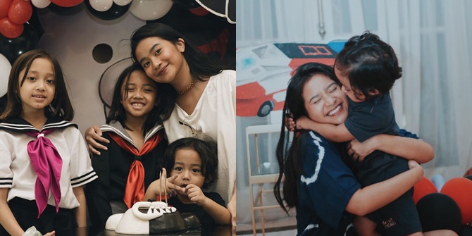 Portrait of Siti Adira Kania, Ikke Nurjanah and Aldi Bragi's Daughter, with Her 3 Siblings, Very Close Despite Different Mothers