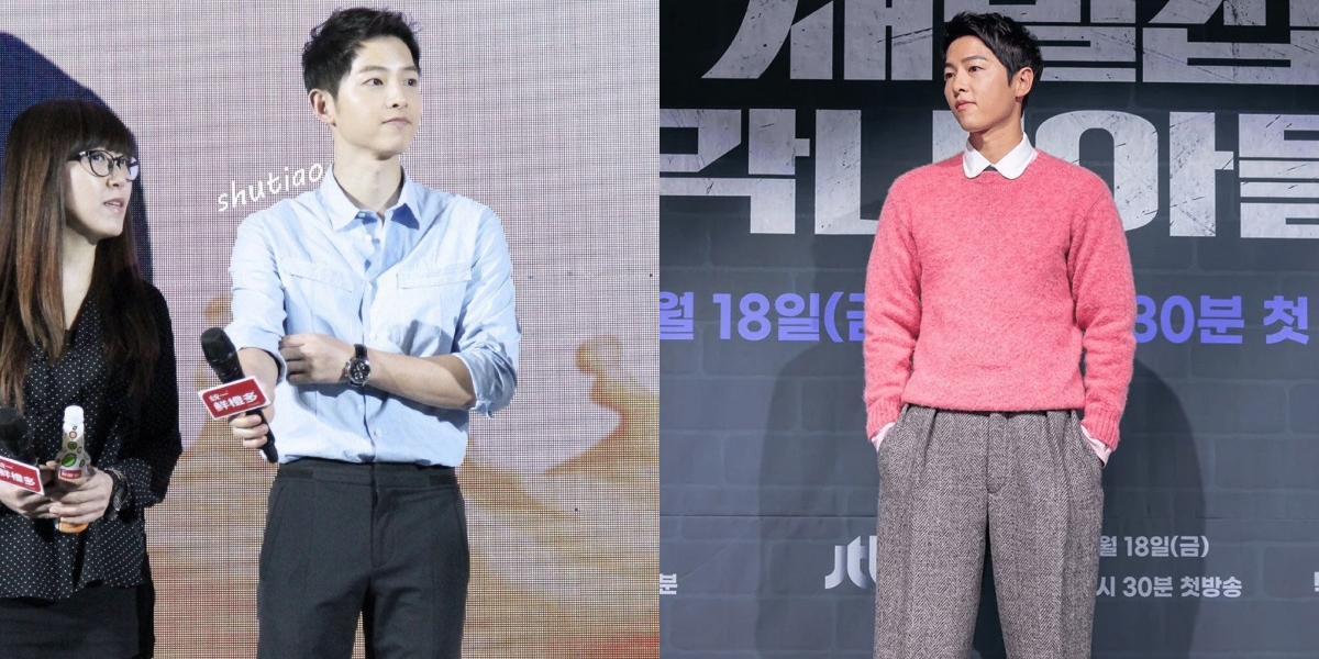 Song Joong Ki's Portraits at 'REBORN RICH' Prescon That Sparked Debate Among Netizens, His Baggy Pants were Called Shortening