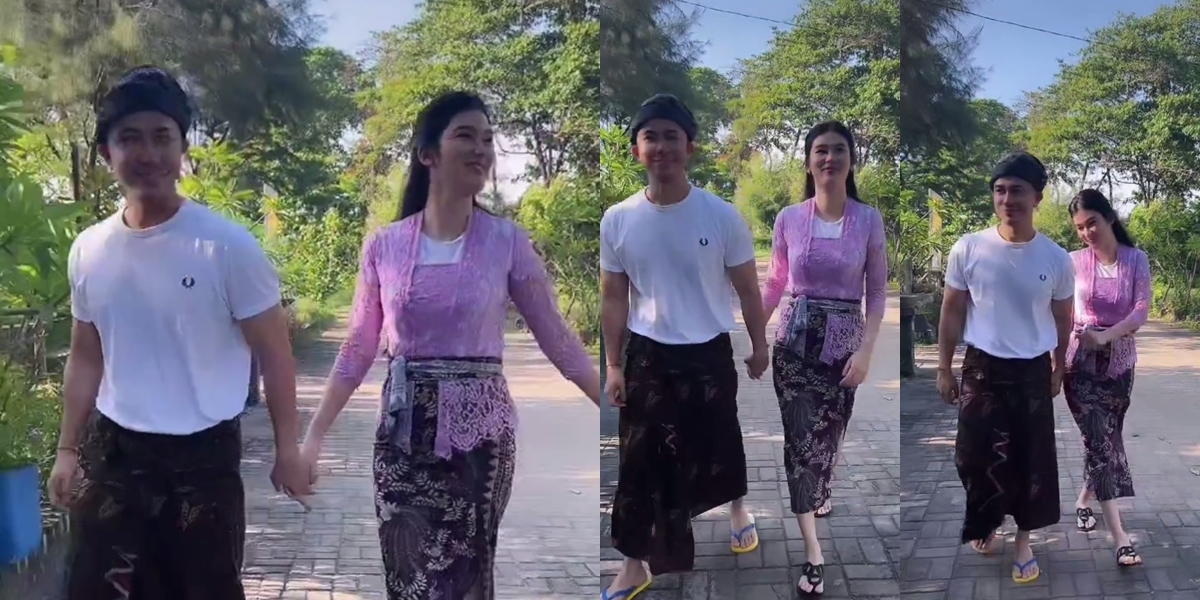 Portrait of Stevi Agnecya Removing Hijab and Wearing Balinese Kebaya, Praised by Netizens for Still Trying to Dress Modestly