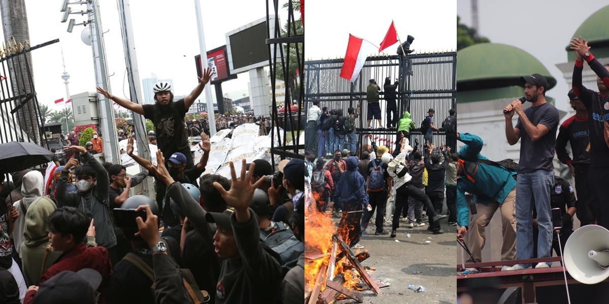 Portrait of the Atmosphere of the Election Bill Demonstration at the Indonesian Parliament, Thousands of Students and Dozens of Artists Join the Action - Reza Rahadian Becomes the Spotlight