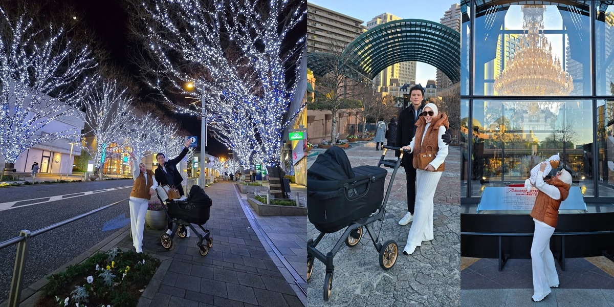 Syahrini's Portrait Takes Baby R Back to Japan, Strolling Around with a Stroller Worth Rp34 Million