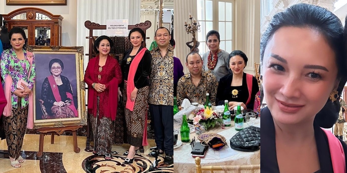 Portrait of Tata Cahyani Attending an Event with President Soeharto's Family - Still Close Despite Being Former Daughter-in-law