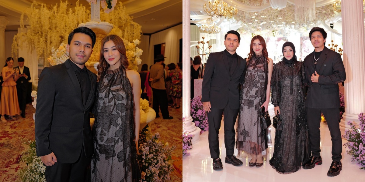 Portrait of Thariq & Aaliyah at the Wedding of Vior & Vincent, Looking Harmonious in Black Attire