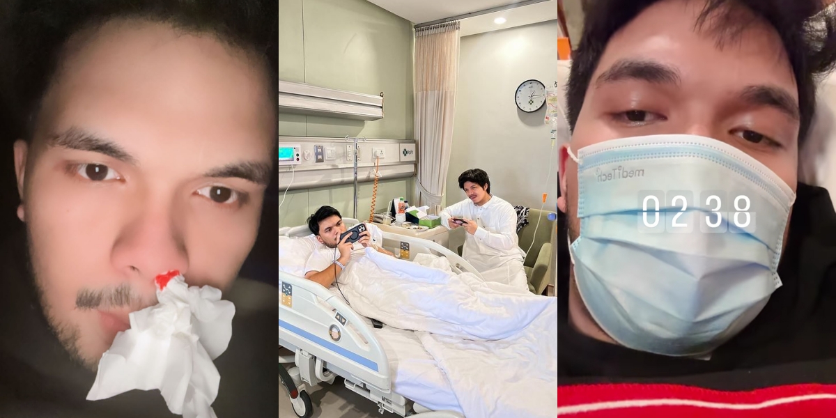 Portrait of Thariq Halilintar Falling Ill, Rushed to the Hospital at 2 AM After Experiencing Nosebleeds - Netizens: Immediately Down, Not the Same with Uti