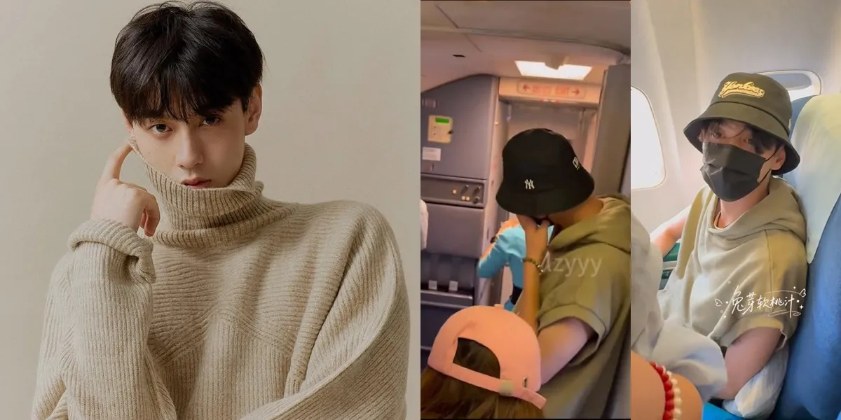 Portrait of Tian Xu Ning Experiencing a Traumatic Incident Surrounded by Fans on a Plane, Fearful to the Point of Crying