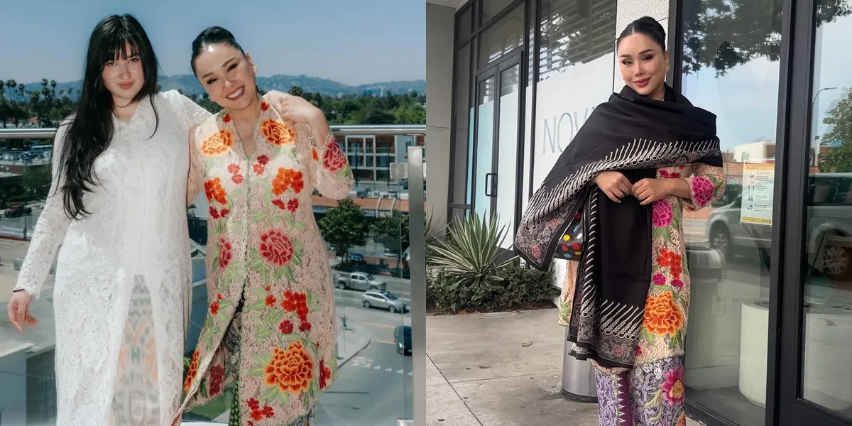 Portrait of Titi DJ Beautifully Dressed in Kebaya at Stephanie Poetri's Wedding, Explaining Why the Daughter Didn't Wear a Ring