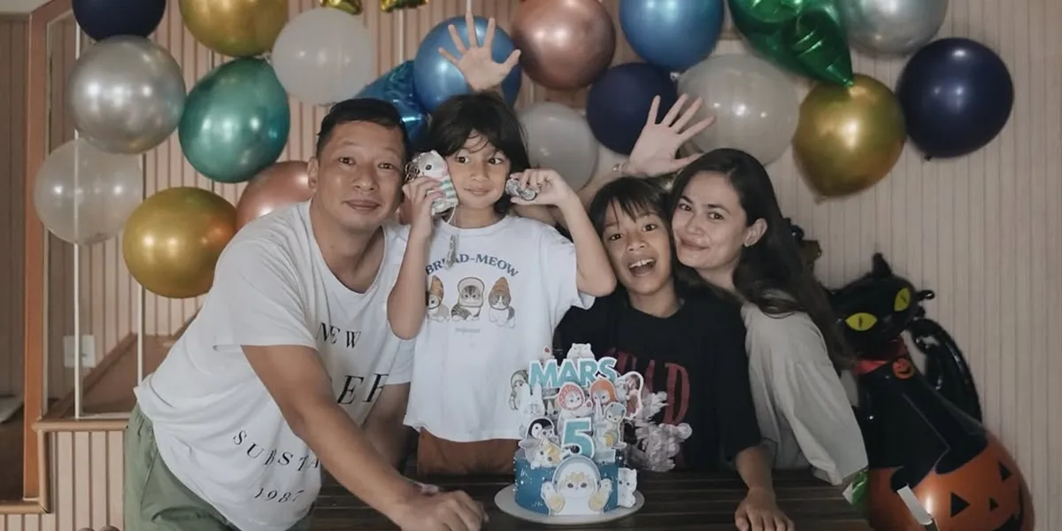 Portrait of Ringgo Agus Rahman's Second Child's Birthday, Bringing a Sense of Sadness and Joy