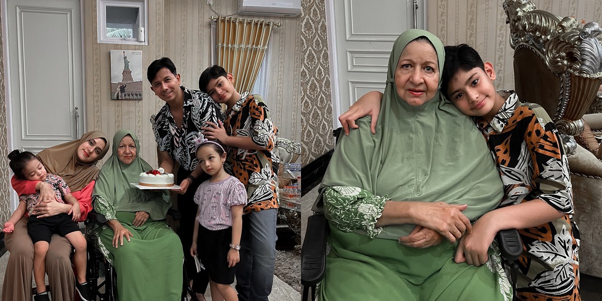 Portrait of Fairuz A Rafiq's Mother's Birthday, Netizens Notice the Beautiful Face of Grandma King Faaz