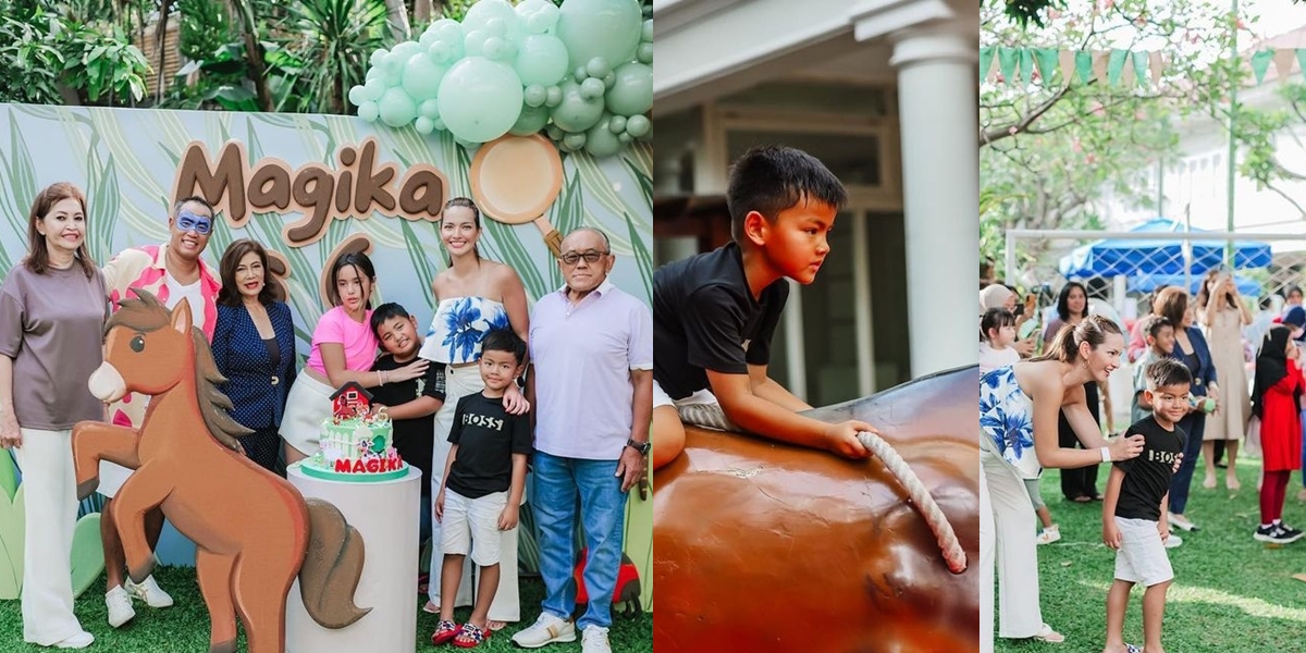 Portrait of Magika's 6th Birthday, Celebrated Grandly at Home - Nia Ramadhani's Appearance Becomes the Highlight