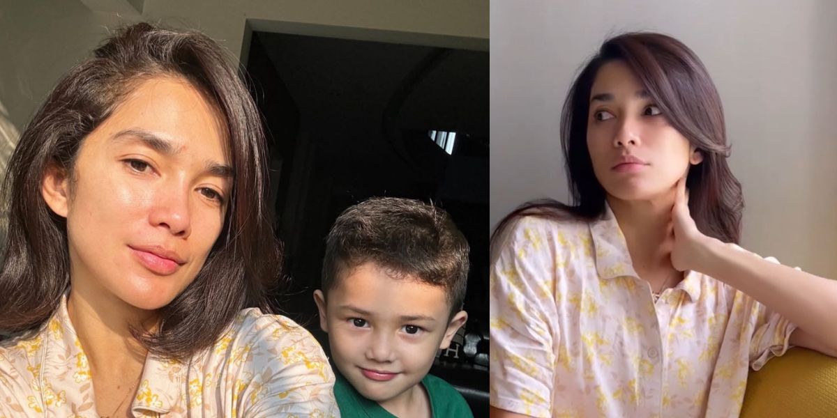 Portrait of Ussy Sulistiawaty Showcasing Bare Face at 43 Years Old, Naturally Beautiful with No Wrinkles