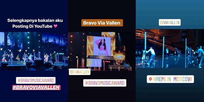 Portrait of Via Vallen Performing at Bravo Awards 2019 Russia, Proud!