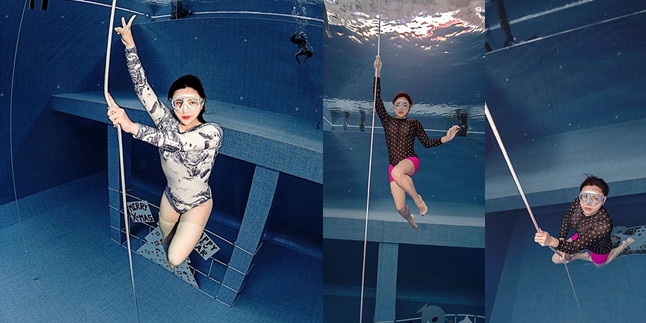 Portrait of Vicky Shu's Freedive Training, Slim Body Becomes the Highlight