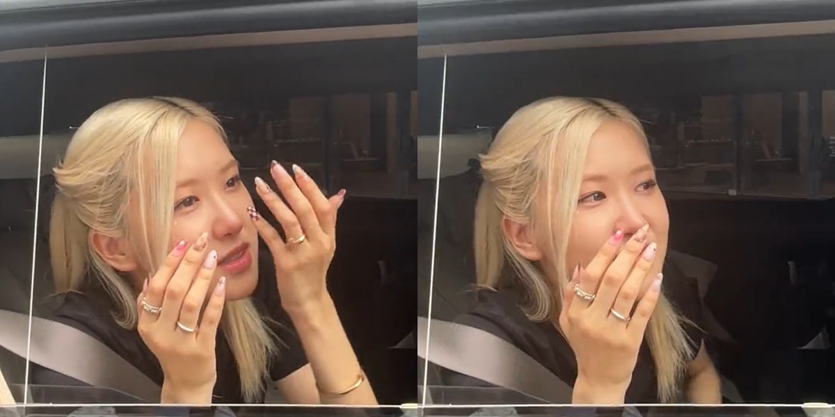 Viral Portrait of Rose BLACKPINK Crying and Still Beautiful, Touched to be Able to Interact with Fans Again