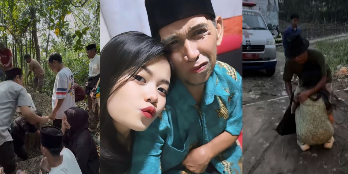 Portrait of Wulan LIDA Accompanying Her Father to the Cemetery, Unable to Hold Back Tears