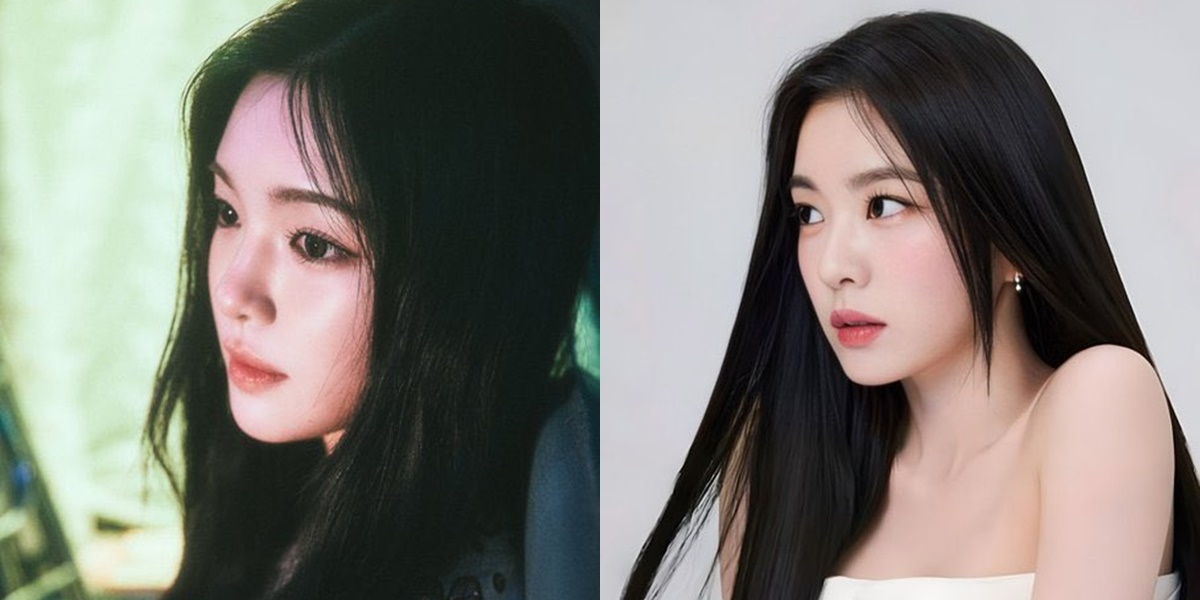 Portrait of Yuha Hearts2Hearts who is said to resemble Irene Red Velvet and Song Hye Kyo, even being called like a mama's girl