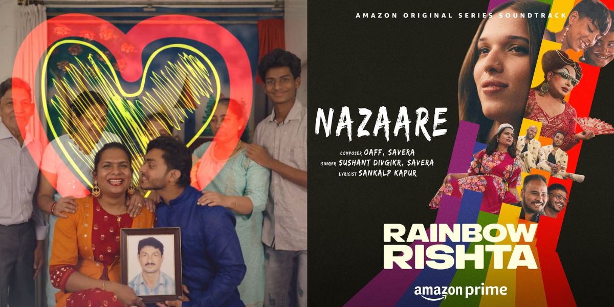 There is a melodious voice of Sushant Divgikar in the soundtrack 'RAINBOW RISHTA' titled 'Nazaare'