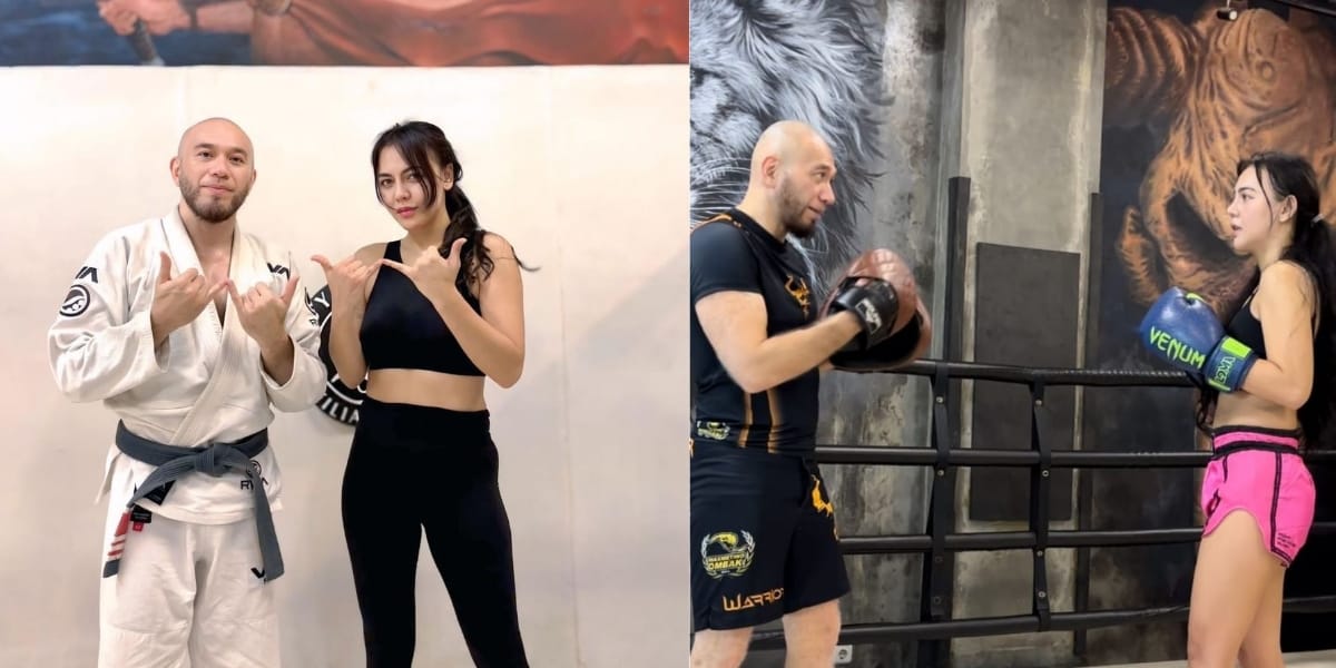 Having a New Hobby, 8 Photos of Ratu Rizky Nabila Practicing Brazilian Jiu Jitsu Directly with Max Metino