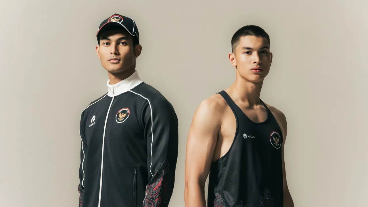 The Sons of Maudy Koesnaedi and Diah Permatasari Become Models for the Indonesian Team Jersey for the 2026 Asian Games