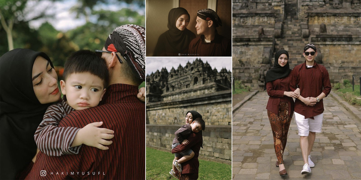 Celebrate Wedding Anniversary, Rezky Aditya and Citra Kirana Have a Romantic Photoshoot at Borobudur Temple