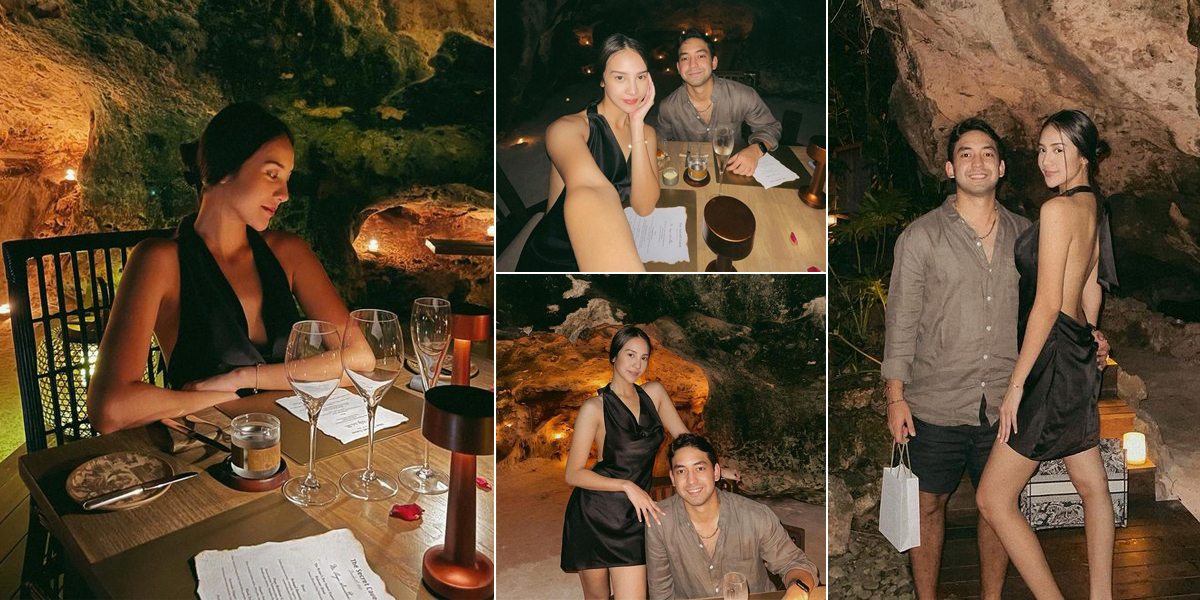 Celebrate 27th Birthday, Anya Geraldine Romantic Dinner in a Cave with Her Handsome Boyfriend