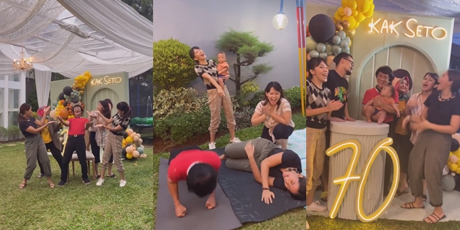 Celebrate 70th Birthday with Family, 9 Photos of Kak Seto Still Agile in Dancing - Strong Push Up Challenge Makes Young People Feel Inferior
