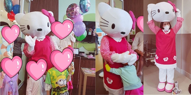 Celebrate Shakira's 6th Birthday at the Hospital, Denada Becomes Hello Kitty