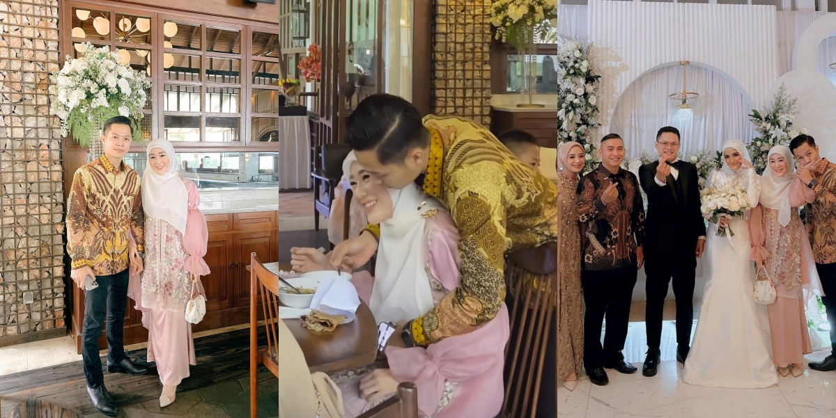 Officially Becoming In-Laws, 10 Photos of Larissa Chou Attending Nadya Mustika's Wedding - The Pregnant Woman Gets Closer and Happier with Her Beloved Husband