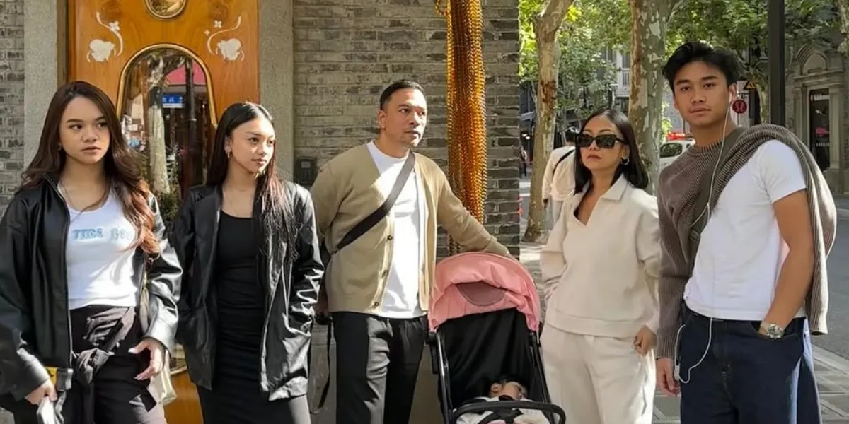 Ria Finola & Baldy Take Their Four Children on Vacation to Shanghai, Dinner at Disney Resort