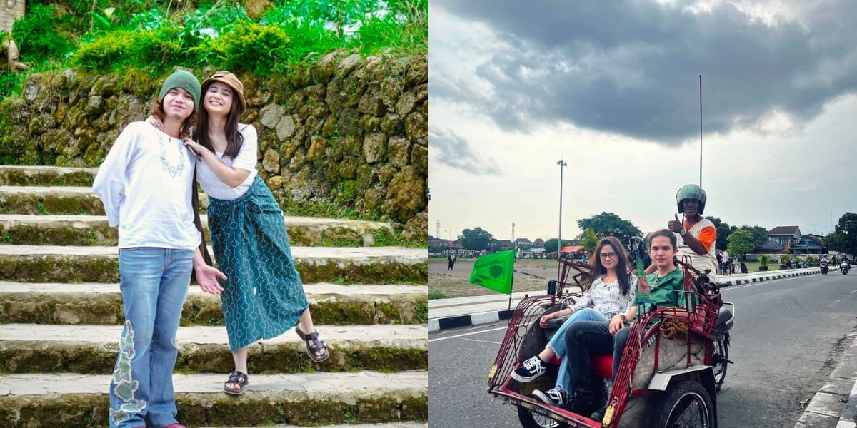 The Romance of Tissa Biani and Dul Jaelani Riding a Pedicab and Going to Jogja