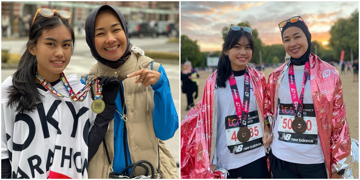 Both Have a Hobby of Running Marathons, Check out 8 Compact Photos of Alya Rohali and Her Eldest Daughter Namira Adjani