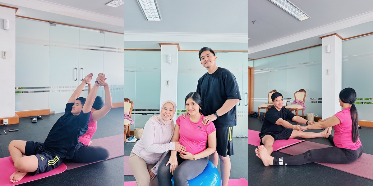 Welcoming the Birth of a Baby, 8 Portraits of Kaesang Pangarep and Erina Gudono Doing Prenatal Yoga Together