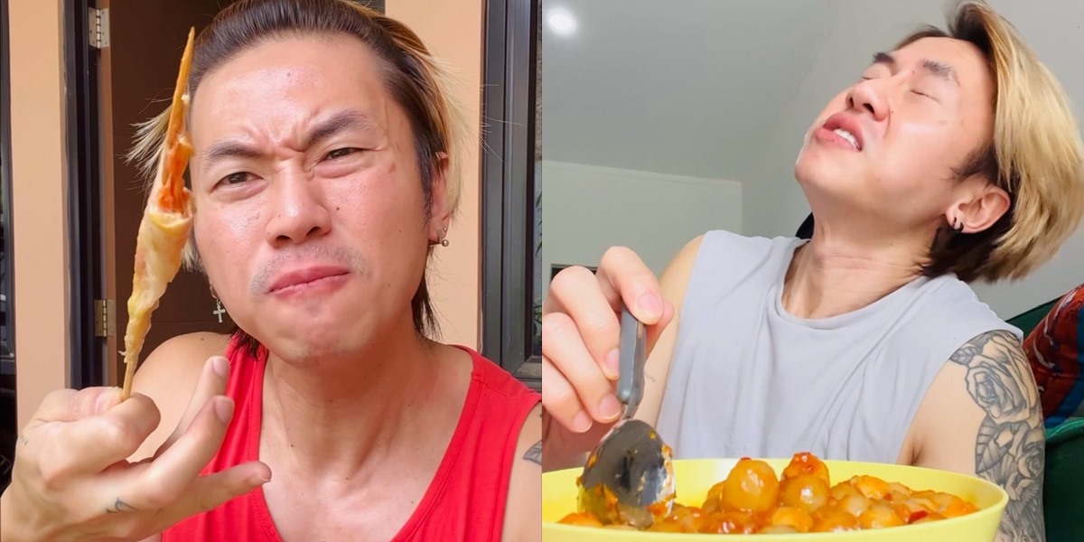 Until Falling Asleep, 8 Photos of Rafael Tan's Expressions While Eating Seblak Make You Drool