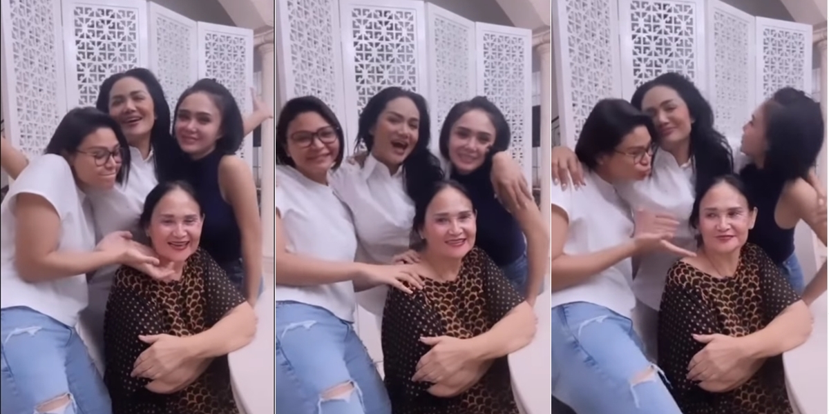 Sang Ibunda's 72nd Birthday, Portraits of Yuni Shara, Krisdayanti, and Kartika Sary Celebrating with Dancing Together - Adik Kakak Cium Barengan