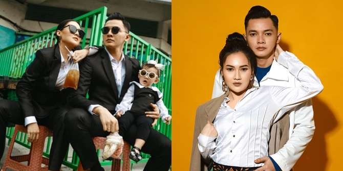 Relax Carrying Plastic Ice Tea, Here are 8 Family Portrait Photos of Nella Kharisma and Dory Harsa that are Anti Mainstream - Compact Appearance Like the James Bond Family