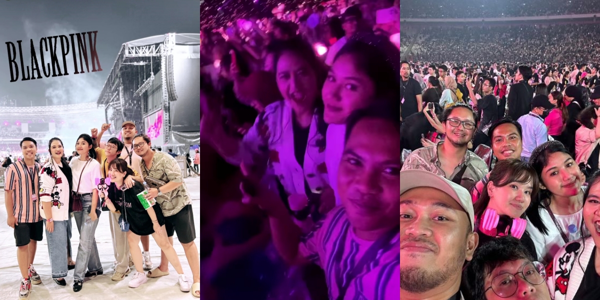 Brother-in-Law Obedient, Peek at the Photos of Erina Gudono and Kahiyang Ayu Watching BLACKPINK Concert Together - Exciting Jumping with Lightsticks