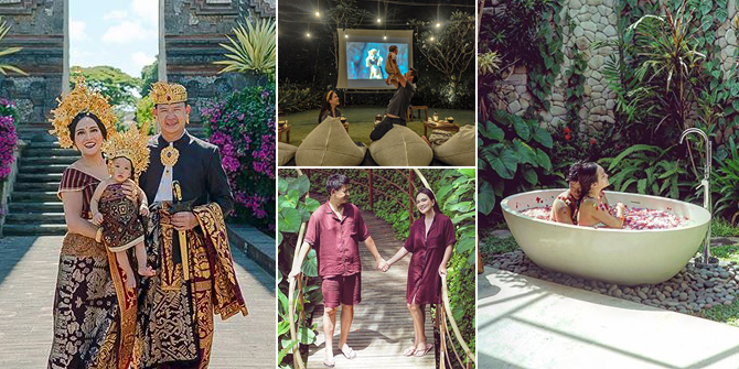 A Series of Shandy Aulia and Her Romantic Husband's Activities in Bali, Bathing Together - Watching Movies