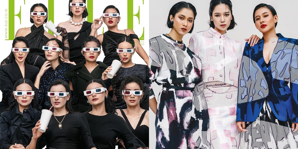 A Series of Beautiful Actresses Included in the 'ELLE WOMEN IN CINEMA' List March 2023 Edition, Including Laura Basuki and Ratu Felisha