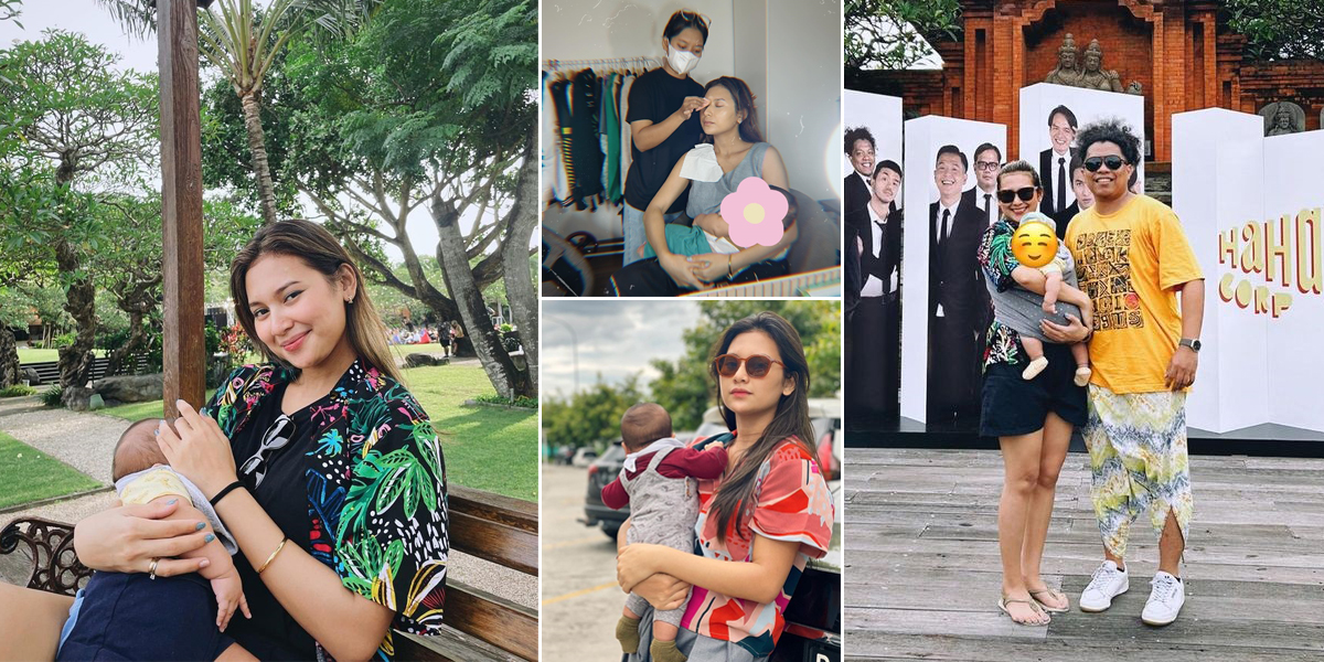 A Series of Photos of Indah Permatasari and Arie Kriting's Beautiful Child Whose Face is Hidden from the Public, Her Body is Really Curvy!