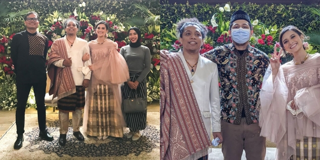 A Series of Photos of Celebrities Attending Arie Kriting and Indah Permatasari's Wedding