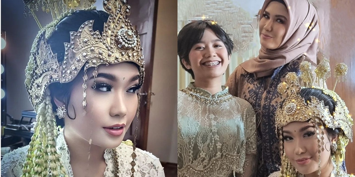 A Series of Wedding Photos of Zana Cobhita, Daughter of Lady Rocker Nicky Astria, Wearing Sundanese Traditional Attire - Her Beauty Resembles Her Mother