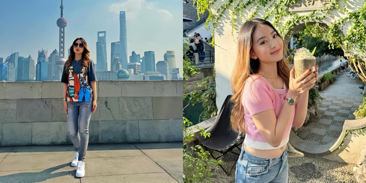 Always Invite Her Mother, Natasha Wilona's Portrait Vacation to Shanghai China - Her Nose Makes Netizens Salfok