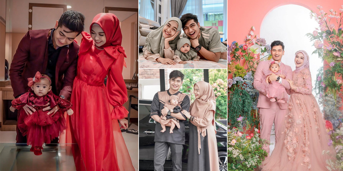 Always United and Harmonious, Portraits of Ria Ricis Matching Outfits with Teuku Ryan and Baby Moana