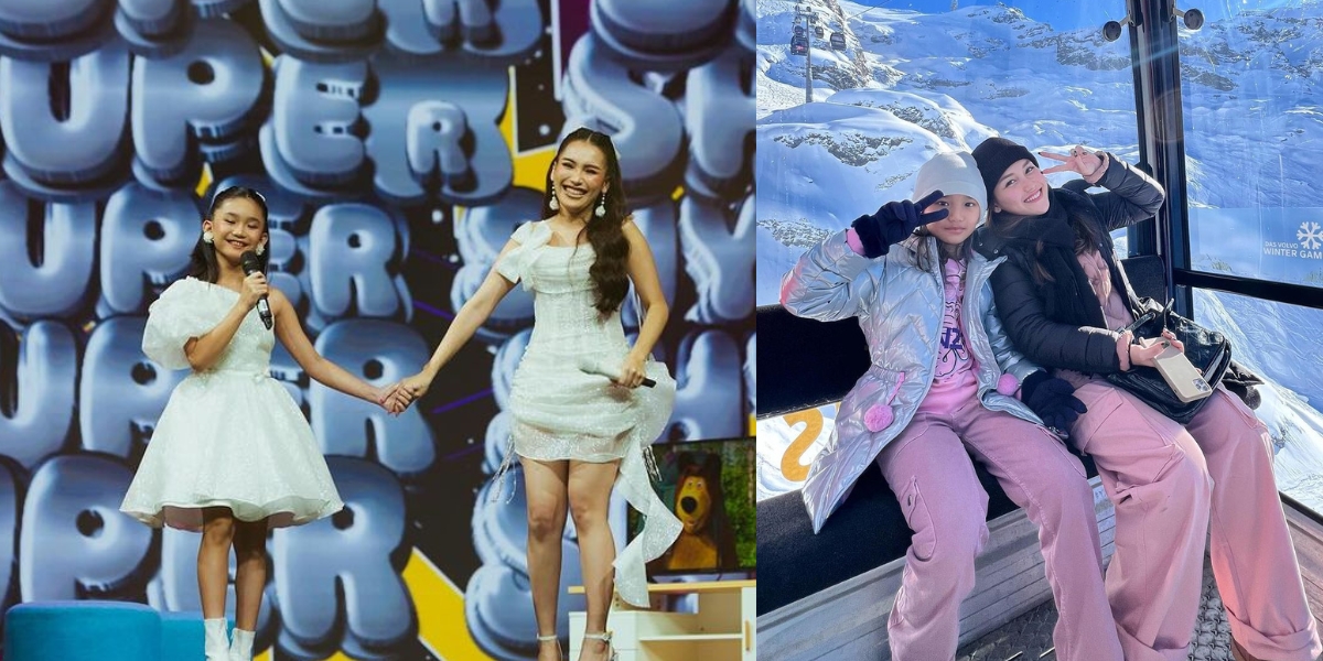 Always Compact! 9 Photos of Ayu Ting Ting with Bilqis, From Matching Stage Outfits to Vacationing in Various Countries
